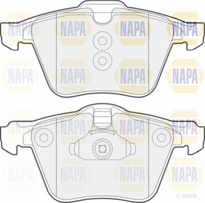 NAPA PBP7064 - Комплект спирачно феродо, дискови спирачки vvparts.bg