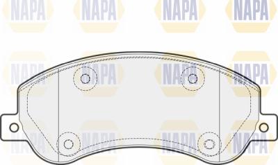 NAPA PBP7060 - Комплект спирачно феродо, дискови спирачки vvparts.bg