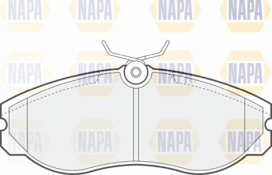 NAPA PBP7068 - Комплект спирачно феродо, дискови спирачки vvparts.bg
