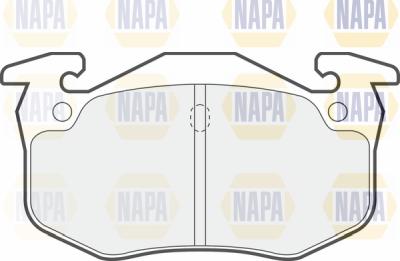 NAPA PBP7004 - Комплект спирачно феродо, дискови спирачки vvparts.bg