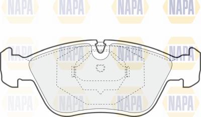 NAPA PBP7006 - Комплект спирачно феродо, дискови спирачки vvparts.bg