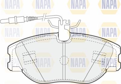 NAPA PBP7002 - Комплект спирачно феродо, дискови спирачки vvparts.bg