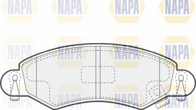 NAPA PBP7084 - Комплект спирачно феродо, дискови спирачки vvparts.bg