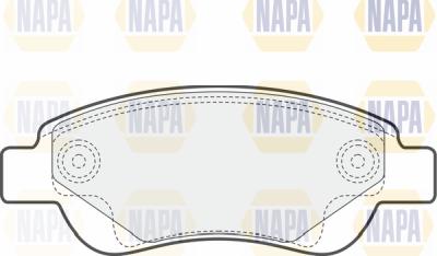 NAPA PBP7031 - Комплект спирачно феродо, дискови спирачки vvparts.bg