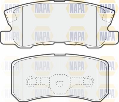 NAPA PBP7038 - Комплект спирачно феродо, дискови спирачки vvparts.bg