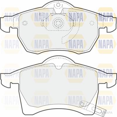 NAPA PBP7072 - Комплект спирачно феродо, дискови спирачки vvparts.bg