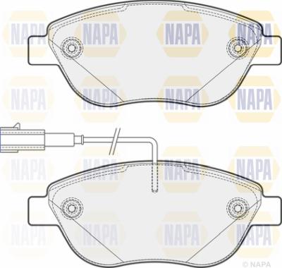 NAPA PBP7199 - Комплект спирачно феродо, дискови спирачки vvparts.bg