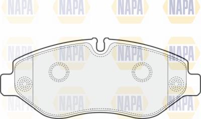 NAPA PBP7154 - Комплект спирачно феродо, дискови спирачки vvparts.bg