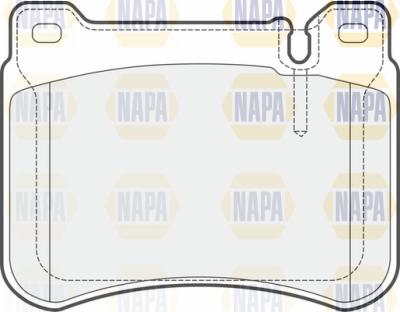 NAPA PBP7158 - Комплект спирачно феродо, дискови спирачки vvparts.bg