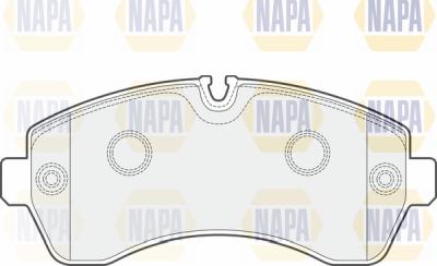 NAPA PBP7161 - Комплект спирачно феродо, дискови спирачки vvparts.bg