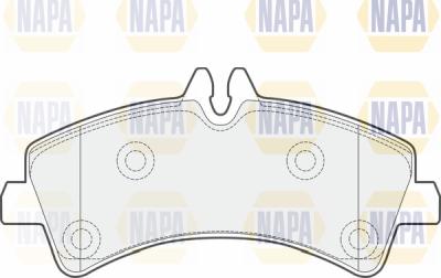 NAPA PBP7163 - Комплект спирачно феродо, дискови спирачки vvparts.bg