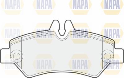 NAPA PBP7162 - Комплект спирачно феродо, дискови спирачки vvparts.bg