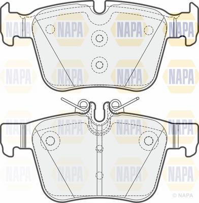 NAPA PBP7104 - Комплект спирачно феродо, дискови спирачки vvparts.bg