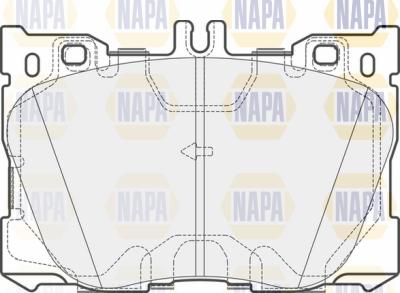 NAPA PBP7106 - Комплект спирачно феродо, дискови спирачки vvparts.bg