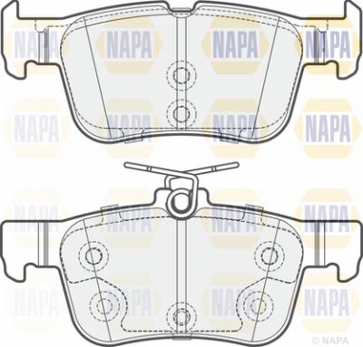 NAPA PBP7100 - Комплект спирачно феродо, дискови спирачки vvparts.bg