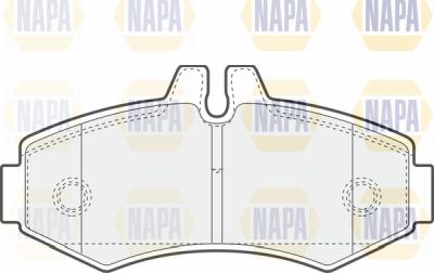 NAPA PBP7115 - Комплект спирачно феродо, дискови спирачки vvparts.bg