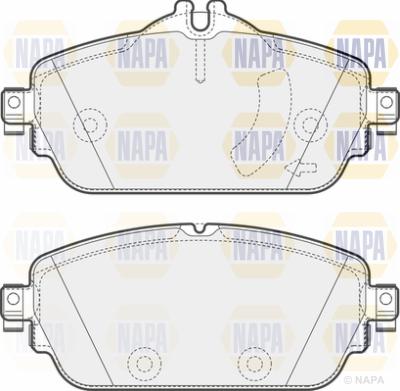 NAPA PBP7110 - Комплект спирачно феродо, дискови спирачки vvparts.bg