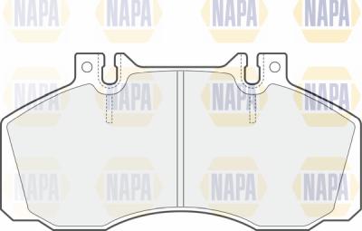 NAPA PBP7134 - Комплект спирачно феродо, дискови спирачки vvparts.bg