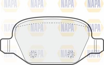 NAPA PBP7179 - Комплект спирачно феродо, дискови спирачки vvparts.bg