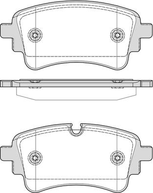 NAPA PBP7848 - Комплект спирачно феродо, дискови спирачки vvparts.bg