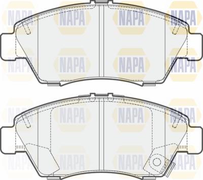 NAPA PBP7395 - Комплект спирачно феродо, дискови спирачки vvparts.bg