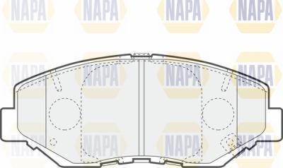 NAPA PBP7396 - Комплект спирачно феродо, дискови спирачки vvparts.bg