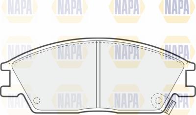 NAPA PBP7398 - Комплект спирачно феродо, дискови спирачки vvparts.bg