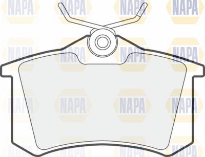 NAPA PBP7397 - Комплект спирачно феродо, дискови спирачки vvparts.bg