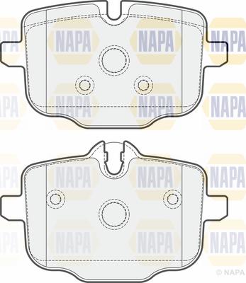NAPA PBP7349 - Комплект спирачно феродо, дискови спирачки vvparts.bg