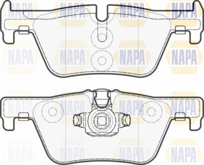 NAPA PBP7340 - Комплект спирачно феродо, дискови спирачки vvparts.bg