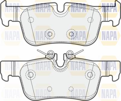 NAPA PBP7342 - Комплект спирачно феродо, дискови спирачки vvparts.bg