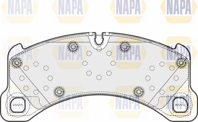 NAPA PBP7359 - Комплект спирачно феродо, дискови спирачки vvparts.bg