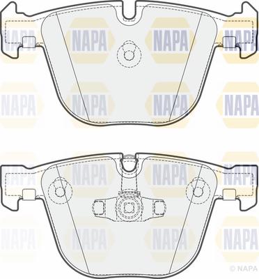 NAPA PBP7356 - Комплект спирачно феродо, дискови спирачки vvparts.bg