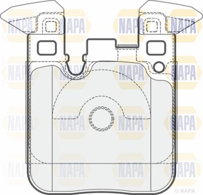 NAPA PBP7350 - Комплект спирачно феродо, дискови спирачки vvparts.bg