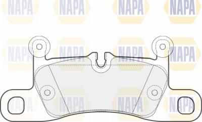 NAPA PBP7360 - Комплект спирачно феродо, дискови спирачки vvparts.bg