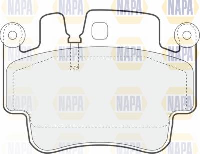 NAPA PBP7363 - Комплект спирачно феродо, дискови спирачки vvparts.bg