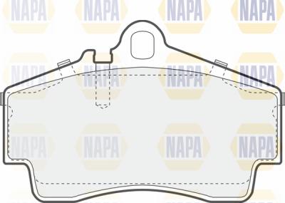 NAPA PBP7362 - Комплект спирачно феродо, дискови спирачки vvparts.bg