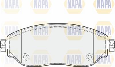 NAPA PBP7301 - Комплект спирачно феродо, дискови спирачки vvparts.bg