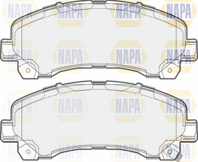 NAPA PBP7308 - Комплект спирачно феродо, дискови спирачки vvparts.bg