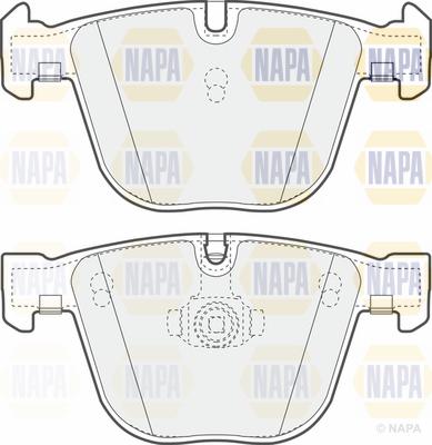 NAPA PBP7314 - Комплект спирачно феродо, дискови спирачки vvparts.bg