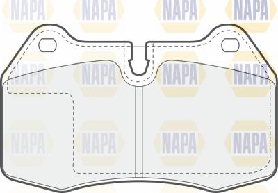 NAPA PBP7316 - Комплект спирачно феродо, дискови спирачки vvparts.bg