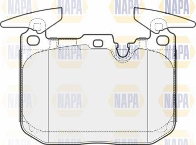NAPA PBP7310 - Комплект спирачно феродо, дискови спирачки vvparts.bg
