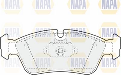 NAPA PBP7318 - Комплект спирачно феродо, дискови спирачки vvparts.bg