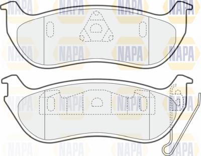 NAPA PBP7385 - Комплект спирачно феродо, дискови спирачки vvparts.bg