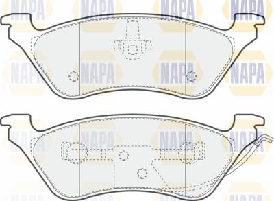 NAPA PBP7381 - Комплект спирачно феродо, дискови спирачки vvparts.bg