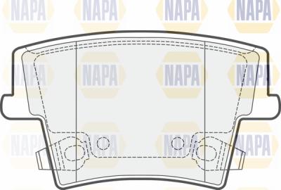 NAPA PBP7388 - Комплект спирачно феродо, дискови спирачки vvparts.bg