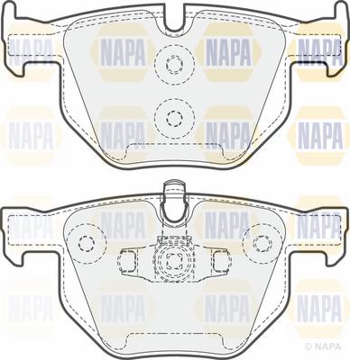 NAPA PBP7339 - Комплект спирачно феродо, дискови спирачки vvparts.bg