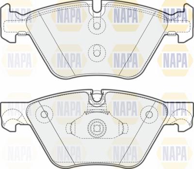 NAPA PBP7331 - Комплект спирачно феродо, дискови спирачки vvparts.bg