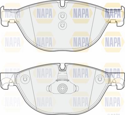 NAPA PBP7333 - Комплект спирачно феродо, дискови спирачки vvparts.bg