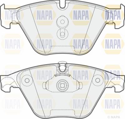 NAPA PBP7332 - Комплект спирачно феродо, дискови спирачки vvparts.bg